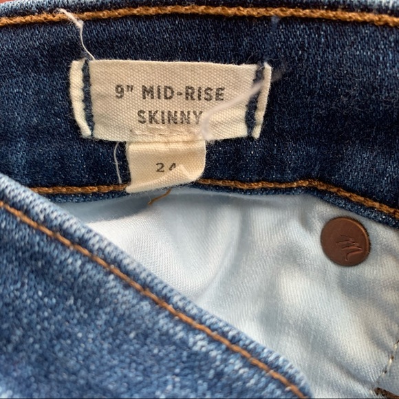 Madewell Button Front 9” Mid Rise Skinny Jean - Picture 11 of 12